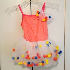 Ballet Tulle Colorful Pom Poms
